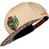 Cadency Snapback Caps Uomo Magic Cube, Berretto da baseball, visiera dritta, qualità premium, 100% cotone, durevole, taglia unica, unisex, beige, misura regolabile