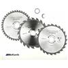Toolzone PA021 - Lame per sega circolare TCT da 184 mm, 20, 24 e 40 denti, con adattatore Orings, 12 V, colore: Argento