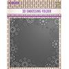 Nellie's Choice Cartella per Embossing 3D Cornice con Fiocchi di Neve 15 x 15 cm - Cartelle per Goffratura e Accessori - Fai da Te, DIY, Biglietti, Artigianato, Scrapbooking e Journaling