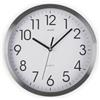 VERSA Enkel Orologio da parete decorativo silenzioso per cucina, soggiorno, sala da pranzo o camera da letto, stile moderno, misure (H x L x L) 20 x 4,1 x 20 cm, alluminio, bianco e argento
