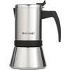 WECOOK! Caffettiera italiana in acciaio inox 18/10 per induzione 9 tazze - espresso/moka - manico Soft-Touch in baquelite - valvola di sicurezza in nichel - cucchiaio dosatore incluso