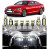 BMT xms 20pz Kit di Luci LED per Interni per AUDI A5 S5 RS5 8B 8TA 8T3 Coupe Sportback 2007-2016, Lampadine LED per Interni Auto e Camion 6000K Bianco Luminoso
