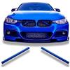 MCK Auto Griglia anteriore per radiatore strisce griglia inserto per accessori compatibile con F20 F21 F22 F23 F30 F31 F32 F33 F34 F36 F44 F45 F46 G11 G11 2 G300 G31 G32 G38 GT (blu)