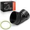 Frankberg Tubo di distribuzione del riscaldamento Flangia del liquido di raffreddamento Diesel Compatibile con Golf VI 5K1 Golf VI Variante AJ5 T.o.u.r.a.n 1T3 A3 8P1 Q3 8UB 8UG Replace# 3C0129635
