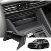 BIXUAN Golf8 2025 Compatibile con VW Golf 8 MK8 GTI GTD GTE 2020-2023 2024 2025 Consolle Centrale Contenitore con Golf 8 2025 Tappetino Antiscivolo Vassoio Accessori Bracciolo Organizzatore