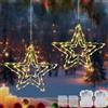 CHENBOOW Stella di Natale Luminosa,2 Pezzi LED Luci Natale da Esterno,Illuminazione Natalizia Finestra,Addobbi Natalizi Impermeabile,per Interno Festa Albero Balcone Porta Portico