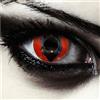 DESIGNLENSES, Lenti a contatto colorate rosse e blu, occhi di gatto per costume di Halloween, senza gradazione, 1 paio (2 pezzi), lentes cosmetiche colore + custodia per lenti Death Dragon