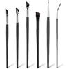 TIESOME 6Pz Set di pennelli angolati per eyeliner, set di pennelli di precisione ultra sottili per il trucco dell'ombretto Strumenti per il trucco con pennello angolato per ombretto e sopracciglia