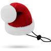 KONVINIT Cappello Babbo Natale Cane Cappelli Natalizi per Cani Regolabile Costume di Natale per Cani Adatto a cani di piccola, media e grande taglia,size M