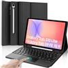IVEOPPE Cover Tastiera per Samsung Galaxy Tab S10 Lite/S9 FE/S10 FE 10.9/S9 11, Tastiera Touchpad Italiano QWERTY Bluetooth Senza Fili Staccabile, Custodia con Portapenna, Nero