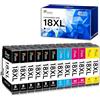 Fooylen 18XL Cartucce Compatibili per Cartucce Epson 18 XL per Expression Home XP-30 XP-102 XP-202 XP-212 XP-205 XP-215 XP-225 XP-302 XP-305 XP-312 XP-322 XP-325 XP-402 XP-405 XP-412 XP-415 XP-425