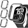 iVoler 3 Pezzi Cover Rigida PC per Apple Watch Series 11/10 46mm (Senza Pellicola Protettiva), Ultra Sottile Custodia Antiurto e Anti-Graffio Bumper Case, Titanio