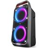 Foxdawn Cassa Bluetooth Potente Portatile, 240W (Peak) Party Cassa Bluetooth Grande, Super Bass, TWS Stereo Speaker, 20H, Luci a LED, BT5.3, TF/AUX/MIC&GTR, Altoparlante per Party, Campeggio