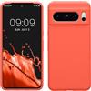 kwmobile Cover per Google Pixel 8 Pro Custodia - Back Case per Smartphone in Silicone TPU - Protezione Gommata - corallo vivo