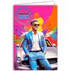 Afie 69-8172 - Biglietto di auguri di compleanno per gentiluomo uomo, elegante, elegante, per auto, collezione Pop Art Street Art - con busta bianca, 12 x 17,5 cm - creazione di qualità francese