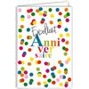 Afie 69-8168 - Biglietto di auguri di grandi dimensioni, motivo: coriandoli multicolore con busta bianca, 12 x 17,5 cm, colore: Francese