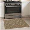 COSY HOMEER Tappeto da cucina antiscivolo, 50 x 80 cm, lavabile in lavatrice, per corridoio, cucina, lavanderia, ingresso, beige