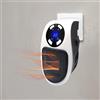 BullTek Stufetta Elettrica da Presa 500W a Risparmio Energetico, Termoventilatore Silenzioso con Termostato 15°-32°C, Timer 12h, Display LED, Doppia Velocità, Spegnimento Automatico