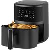 Extralink 1400W Airfryer 4.2L - Friggitrice ad Aria con 10 Funzioni di Cottura, Lavabile in Lavastoviglie, da 80°C a 200°C, Economica, Schermo Touch LED, 90% di Grassi in Meno per Pasti Sani