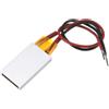 QUARKZMAN 2 Pz Elemento Riscaldante PTC, Piastra Riscaldante PTC AC DC 48V Involucro Alluminio Ceramica Pellicola Poliimmide Piastra Riscaldante 7W-150W 220°C Termostato