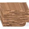 CHONGQILAO Pavimentazione Autoadesiva per Case delle Bambole Scala 1:12, 6 Fogli di Finto Parquet Adesivo In Miniatura per Casa Bambole, Autoadesivi Murali per Case delle Bambole, Accessori Casa delle Bambole