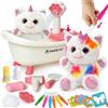 Toylink Regali Unicorno Bambina, Peluche Unicorno con Vasca da Bagno a Spruzzo e Penne Lavabili, Regali Compleanno Bambina, Giocattoli Creativi per Bambini 4 5 6 7 8 Anni per Natale