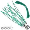 QWORK® Spazzola Erbacce decespugliatore Alluminio con 32 Fili di Nylon, Compatibile con la Maggior Parte dei decespugliatori