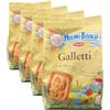 Barilla Mulino Bianco Biscotti Frollini Galletti con Latte Fresco 100% Italiano, 350g (Confezione da 4)