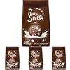 Pan di Stelle Biscotti Frollini con Cacao, Cioccolato e Latte Fresco Italiano, Colazione Ricca di Gusto, 350 g (Confezione da 4)