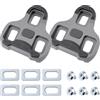 Kalexion Cleats per Bicicletta Look Keo Grip - Pedali Autobloccanti per Pedali a Scatto per Bici da Strada, Grigio, 4,5°, Antiscivolo