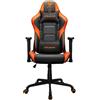 Cougar Sedia Gaming Cougar 3MELIORB Armor Elite Bracciolo regolabile 2D/5 ruote/portata 120kg Nero/Arancione