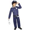 Rubie's RUBIES COSTUME POLICIA INFANTILE per ragazzo, per ragazza, taglia S, camicia, pantaloni, cintura, cappello, manette, per Carnevale, Natale, feste e cosplay