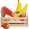 Le Toy Van Gioco educativo per bambini dai 2 anni cassetta di frutta giocattolo in legno, giocattoli Montessori, gioco ecologico in legno FSC e colori a base d'acqua