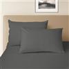 Pizuna Linens Pizuna 2 Federe per letto matrimoniale cotone 50x80 cm Grigio 400 fili | Federe cuscino 100% cotone a fiocco lungo, trama sateen, 50x80 cm, colore Grigio Scuro, 400 fili, set da 2 pezzi