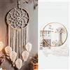 Duories Set Macramè Acchiappasogni con Filo di Cotone per Fai da te, Accessori, Decorazione da Parete e Appendini