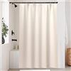 Uiiooazy Tenda Doccia Antimuffa, Tenda da Doccia Piccola 90x180cm Beige Gradiente Grigio Sfumata Moderno Tende da Bagno Tessuto Lavabile Impermeabile Poliestere Tende per Vasca da Bagno con 6 Anelli