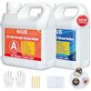NIUB Silicone liquido gomma siliconica kit realizzazione stampi in silicone, non tossico, alta resistenza