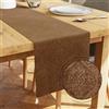 Encasa XO Runner Tavola Velluto Goffrato, Elegante 13x59