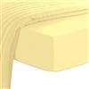 Pizuna Linens Pizuna Lenzuolo angoli Singolo 100% Cotone 90x200 cm Giallo 400 fili 1 pz