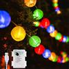 Uping Catena Luminosa Esterno Luci Led a Batteria/USB Lucine Led Decorative Interni 30 Lanterne 5,8M Decorazioni Balcone Giardino Camera da Letto (Multicolore)