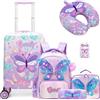 HTgroce 5 in 1 Set di Valigie per Bambini, Trolly con 4 Ruote Valigia Bagaglio a Mano per Bambini da Viaggio