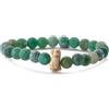 aninu Bracciale Pinguino 2.0 con App Monitoraggio - Adozione Simbolica Pinguino Antartide, Pietra Naturale Elastico Bracciale Amicizia Coppia Distanza Portafortuna Regalo Donna Uomo Bambini