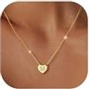 GoldChic JEWELRY Collana Nome Iniziale A-Z Zirconi Intarsiati 26 Lettere Collana Donna Oro Ciondolo con Nome Regalo Personalizzato Compleanno