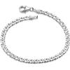 MATERIA by Matthias Wagner Bracciale da donna in argento 925, larghezza 3,9 mm, SA-136, 16 centimeters, Argento sterling