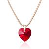 LillyMarie Raffinata Collana Da Donna Con Ciondolo Cuore Placcato In Oro Sterling Argento