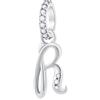 GLOWDAS Lettera R Charms Alfabeto Ciondolo, 925 Argento Sterling iniziale r Ciondoli CZ Perlina Fit Pandora Riflessioni Collana Braccialetto con Letra, Regali per i nonni/pensione
