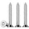 Drenky 100 pezzi M4 x 40 Viti Truciolari Torx Viti autofilettanti in acciaio inossidabile 304 autoperforanti per legno Quinconce standard Filettatura intera Fermo per legno