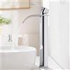 CECIPA Alto Rubinetto Bagno Lavabo Cromo a Cascata, Miscelatore Lavabo Bagno con Becco Altezza 24,5cm, Rubinetto Lavandino Alto in Acciaio Inox 304