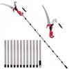 NEWFUN Sega manuale per potatura, Svettatoio Telescopico，2 In 1Taglia Rami Giardino Telescopico Manuale，da 82-528 cm，Regolabile in Altezza Attrezzi da Giardinaggio Altezza Per Segare e Cesoiare