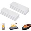 SIGANDG Lana ceramica per bioetanolo 300x100x10mm stoppini in lana di ceramica Adatto per camini, camini da tavola, stufe per barbecue per aiutare nella combustione (6 pacchetti)